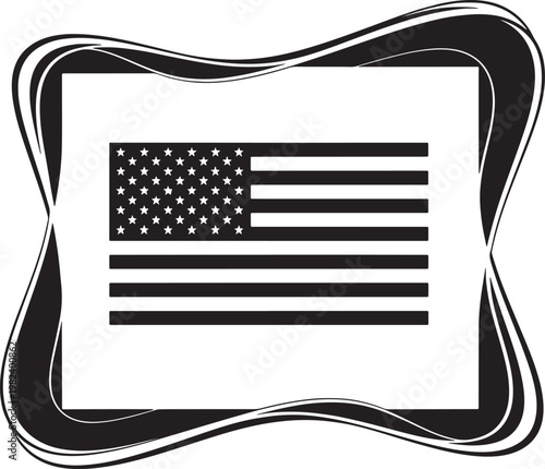 Memorial day american flag illustration honoring heroes and remembrance