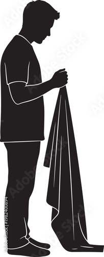 Memorial day remembrance silhouette of a veteran honoring fallen heroes