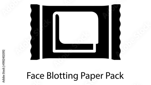 Face blotting paper pack icon
