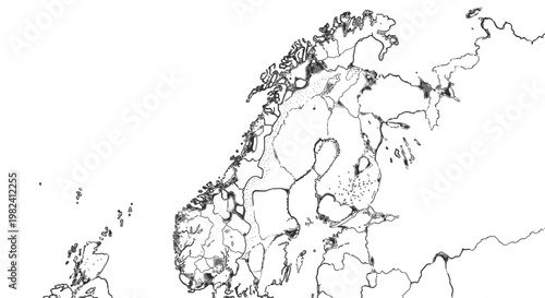 Map of Sweden with regions outlined.