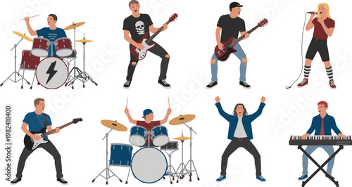 Rock Band Musicians and Performers 