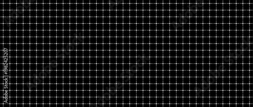 Seamless pattern rounded cross grid blueprint, black surface. Smooth junction lattice geometry layout, interface wireframes dashboards planning pages engineering diagrams technology visuals.