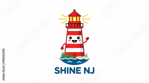 Shine NJ Lighthouse Logo Design, a Beacon of Hope and Guidance
