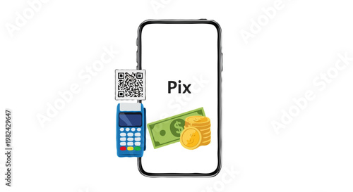 Maquininha e QR Code Pix no Smartphone — Terminal de Pagamento Digital