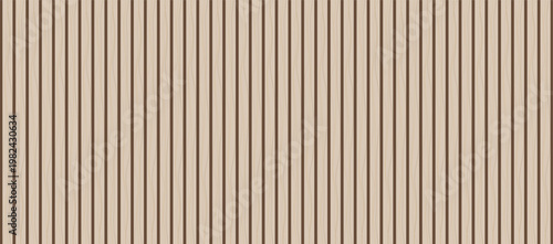 Seamless Wooden Paneling Texture Vertical Light Brown Slats Natural Wood Grain