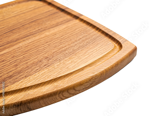 Empty Natural Wood Cutting Board Surface Texture with Copyspace for Food Design and Culinary Presentation Isolated Graphic Element for Kitchen Branding