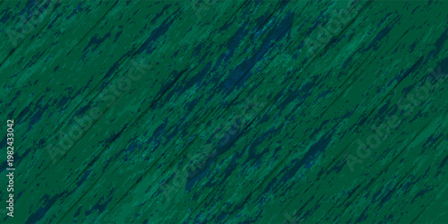 Artistic green background with diagonal paint lines, textured surface, minimal concept. Eps10 vector illustration