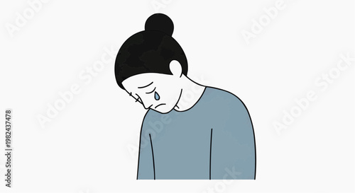 Sad Woman Depression Mental Health Concept