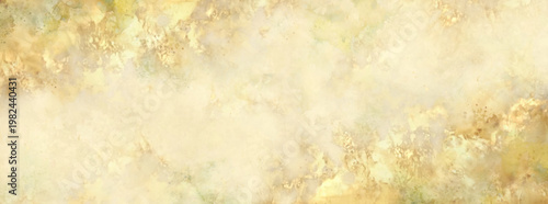 「和風の水彩背景素材 金粉と緑、和紙テクスチャのゴールドデザイン」ベクター、イラスト