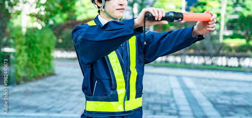 Photography 若いガードマン・警備員