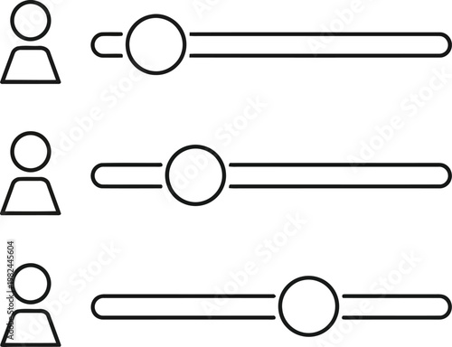 Conceptual line art icons featuring puzzles hearts connection symbols connection illustration collection relationships teamwork collaboration