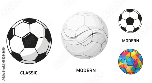 Soccer Balls: Classic, Modern, and Colorful Designs