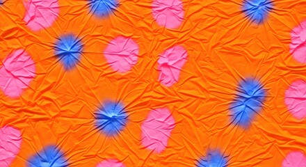 Colorful tie-dye fabric texture creating abstract background design