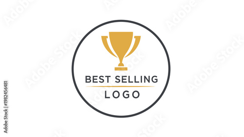 Best Selling Logo Trophy Icon Design.