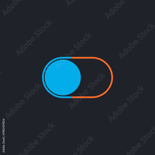 Switch icon illustration, a symbol of activation, toggle, or control