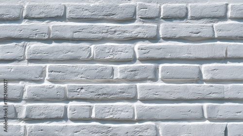 Textured White Brick Wall Surface Ideal for Backgrounds in Modern Interior Design and Architecture Projects, Suitable for Various Creative Uses