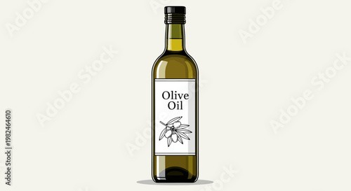 Bottle of Olive Oil Product.