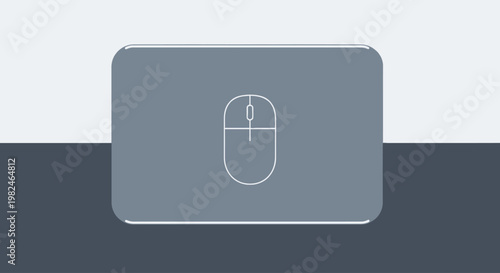 Computer Mouse on a Touchpad Surface.
