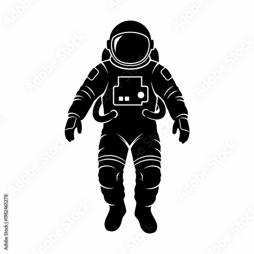 An astronaut in a spacesuit floating in space, exploring the universe. The spacesuit appears detailed and realistic.