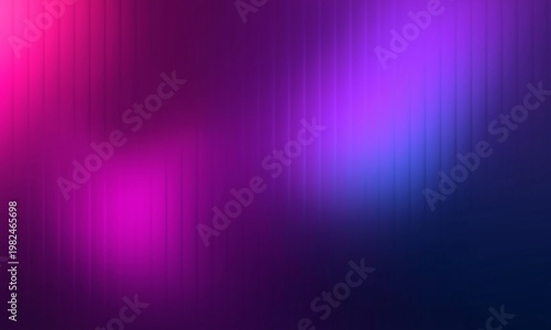 
Vibrant Pink Magenta and Blue Purple Gradient Abstract Background with Vertical Light Streaks and Glowing Neon Bokeh on Dark Navy Background