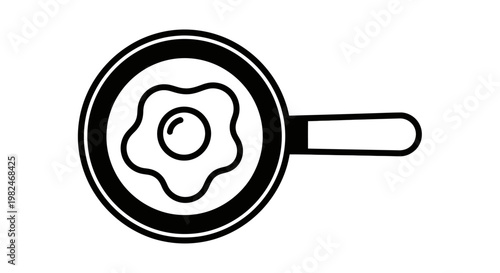 fried egg in a pan icon.
