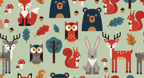 Cute cartoon halloween seamless pattern featuring a funny ghost and cat character set with a vector illustration design for a holiday monster wallpaper