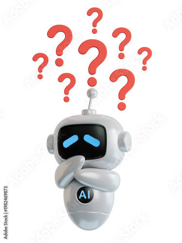 Quadro su tela Making a decision with arrows and question mark above head