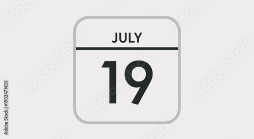 July 19th Calendar Date Reminder Icon Graphic Free Download July 19th Calendar Date Reminder Icon Graphic - GFXLoad