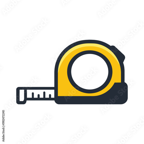 vector illustration a tape measure on white background