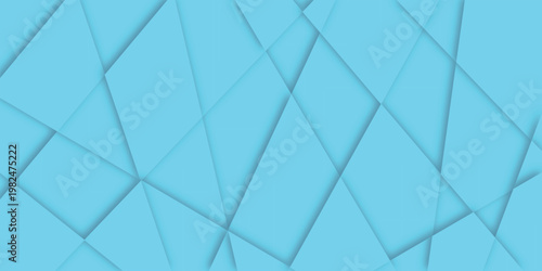 Abstract Geometric Pattern with Soft Blue Shapes