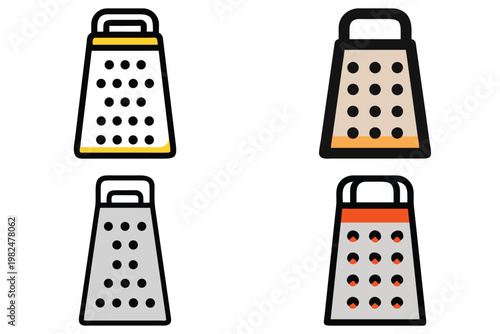 Cheese Grater Vector Illustration - Kitchen Tool Icon