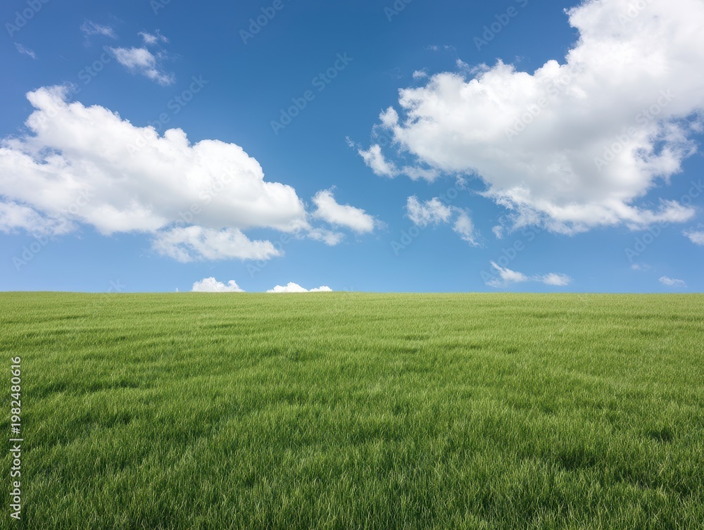 Fototapeta premium Vibrant Sky Over Lush Field
