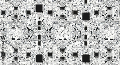 Abstract Circuit Board Pattern, Digital Technology Background, Futuristic Electronic Design