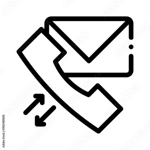 contact info line icon