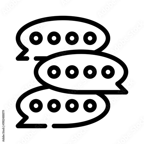 conversation line icon
