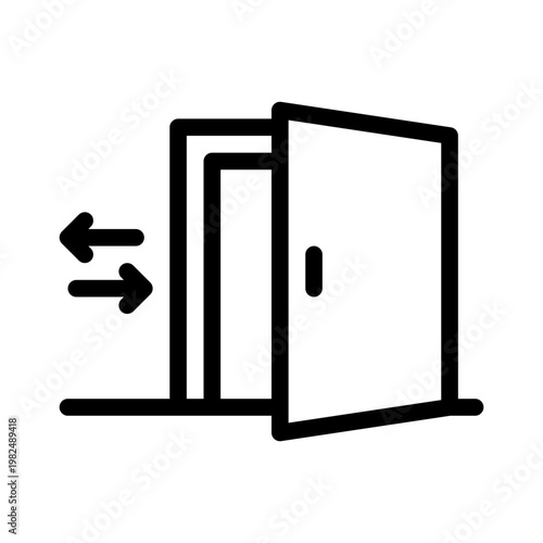 doorway line icon