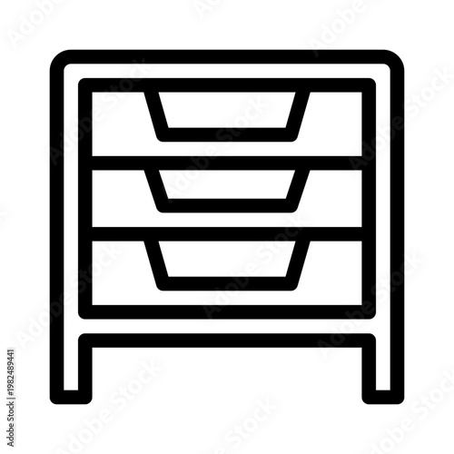 drawers line icon