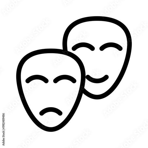 drama line icon