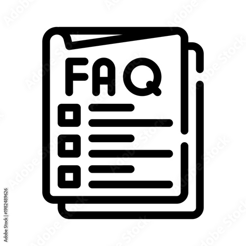 faq line icon