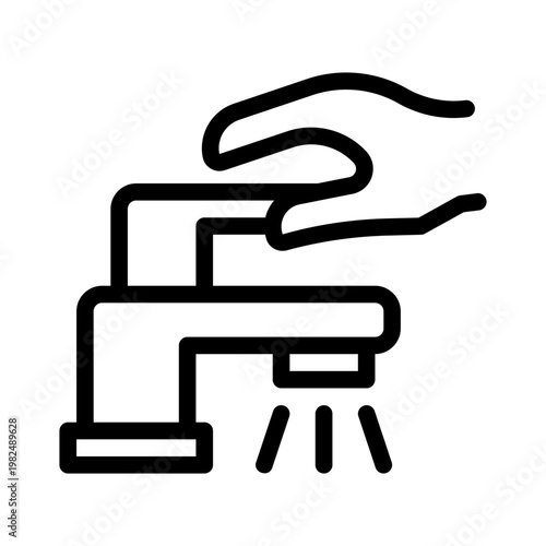 faucet line icon
