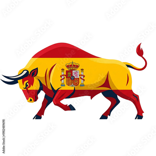 Spain Bull illustration vector