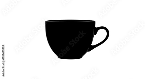 white cup isolated on white background