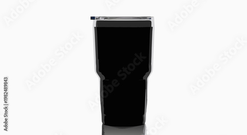 black and white plastic bottles tumbler