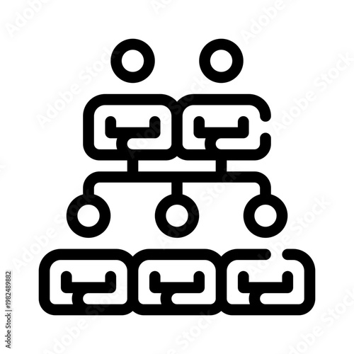 genealogy line icon