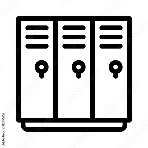 locker line icon