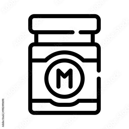 mayonnaise line icon