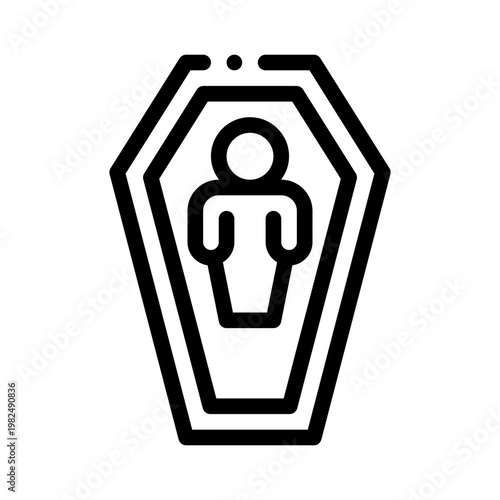 mummy line icon