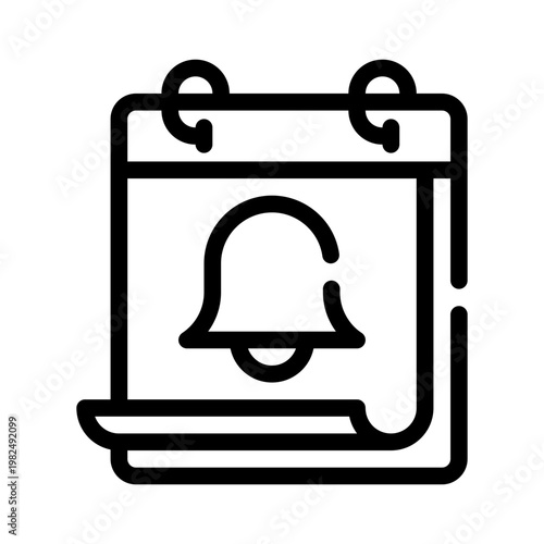 reminder bell line icon