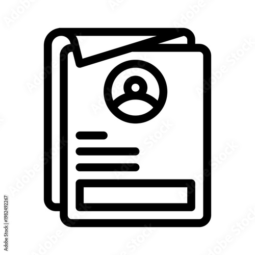 resume line icon