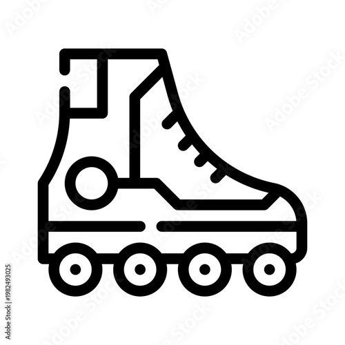 skates line icon